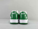 BAPE STA Green White Patent Leather Sneakers