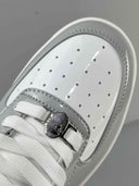 BAPE STA Grey White Patent Leather Sneakers