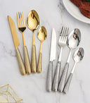 Bestekset - Titanora - Titanium afwerking - Bistro-bestekcollectie