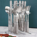 Bestekset - Titanora - Titanium afwerking - Bistro-bestekcollectie