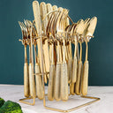 Bestekset - Titanora - Titanium afwerking - Bistro-bestekcollectie