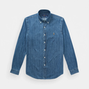 Blue denim shirt