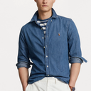 Blue denim shirt