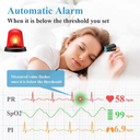 Bloedsuikermeter en bloedzuurstofmonitor - Vingerpulsoximeter Bluetooth-opslag