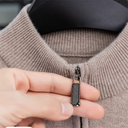 Cashemere Zip Trui Heren | Halfhoge Kraag