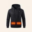 Verwarmde capuchontrui voor heren - Thermarix - Ritssluiting - Kangoeroezak