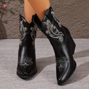 Cowboy Boots for Women | Embroidered Ankle Boots