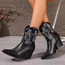 Cowboy Laarzen voor Dames | Geborduurde Enkellaarzen