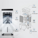 DMWD 10L Evaporative Air Cooler with Remote & Timer