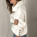 Ladies Turtleeck - Pullover z długim rękawem ze szczegółami przycisków