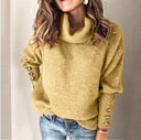 Dames Coltrui - Lange Mouw Pullover met Knoopdetail