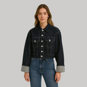 Kort denim jack voor dames