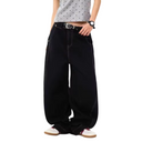 Dames jeans met wijde pijpen zwart