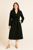 Dames trenchcoat met knoopsluiting | Tailleceintuur