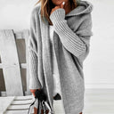 Dames oversized cardigan met capuchon | Open voorkant