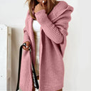 Dames oversized cardigan met capuchon | Open voorkant