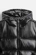 Kurtka puffer w dół dla kobiet | Zamknięcie kaptura