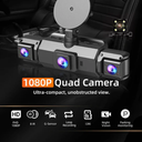 Wireless Dual Dashcam with Front and Rear Recording and Night Vision