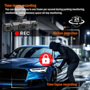 Wireless Dual Dashcam with Front and Rear Recording and Night Vision