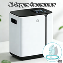 Portable Oxygen Device with Adjustable Flow, Timer and Quiet Operation for Home Use