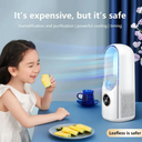 Portable Bladeless Air Cooler Fan with LED Display for Home and Office