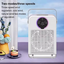 Portable Desktop Cooling Fan with Mist Spray and Touch Control
