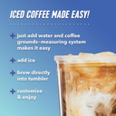 Portable Iced Coffee Machine for Home and Kitchen Use