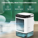 Draagbare Mini Airconditioner met 3-Snelheden Ultrasone Koelventilator