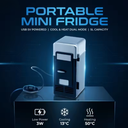 Portable Mini Fridge with Cooling and Keeping Function for Car, Home and Office Use
