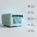 650W portable camping air conditioner for tents