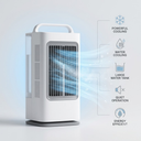 Portable air cooler with touch control and timer