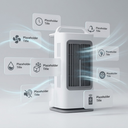 Portable air cooler with touch control and timer
