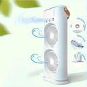 Dubbele Kop Draagbare Desktop Koelventilator voor Thuis en Kantoor