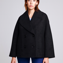 Dubbelgeknoopte Peacoat voor Dames | Casual, Met Knoopsluiting