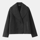 Dubbelgeknoopte Peacoat voor Dames | Casual, Met Knoopsluiting