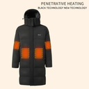 Elektrisch Verwarmde Dames Jas | Lange Parka