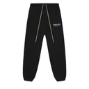 Fear of God Essentials FW24 Black Hoodie and Joggers Set with White Logo