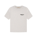 Fear of God Essentials Light Oatmeal Logo T-Shirt and Shorts Set