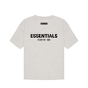 Fear of God Essentials Light Oatmeal Logo T-Shirt and Shorts Set