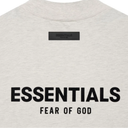 Fear of God Essentials Light Oatmeal Logo T-Shirt and Shorts Set