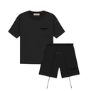 Fear of God Essentials Limo Black Logo T-Shirt and Shorts Set