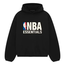 Fear of God Essentials NBA Black Logo Hoodie and Sweatpants Set