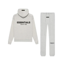 Fear of God Essentials Unisex Light Gray Back Logo Pullover Hoodie