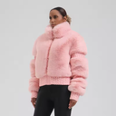 Insulated ski jacket for women | With fur collar