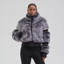 Insulated ski jacket for women | With fur collar