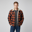 Geruit gevoerd Heren jas | Fleece voering