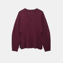 Getailleerd Gebreid Vest voor Dames | V-hals, Lange Mouwen, Zijsplit