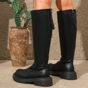 Halfhoge Laarzen voor Dames | warme gevoerde dames laarzen