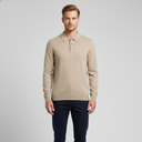 Halve Knoopsluiting Cashmere Trui Heren | Turnkraag Model