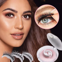 Reusable Adhesive False Eyelashes for Easy Makeup Application